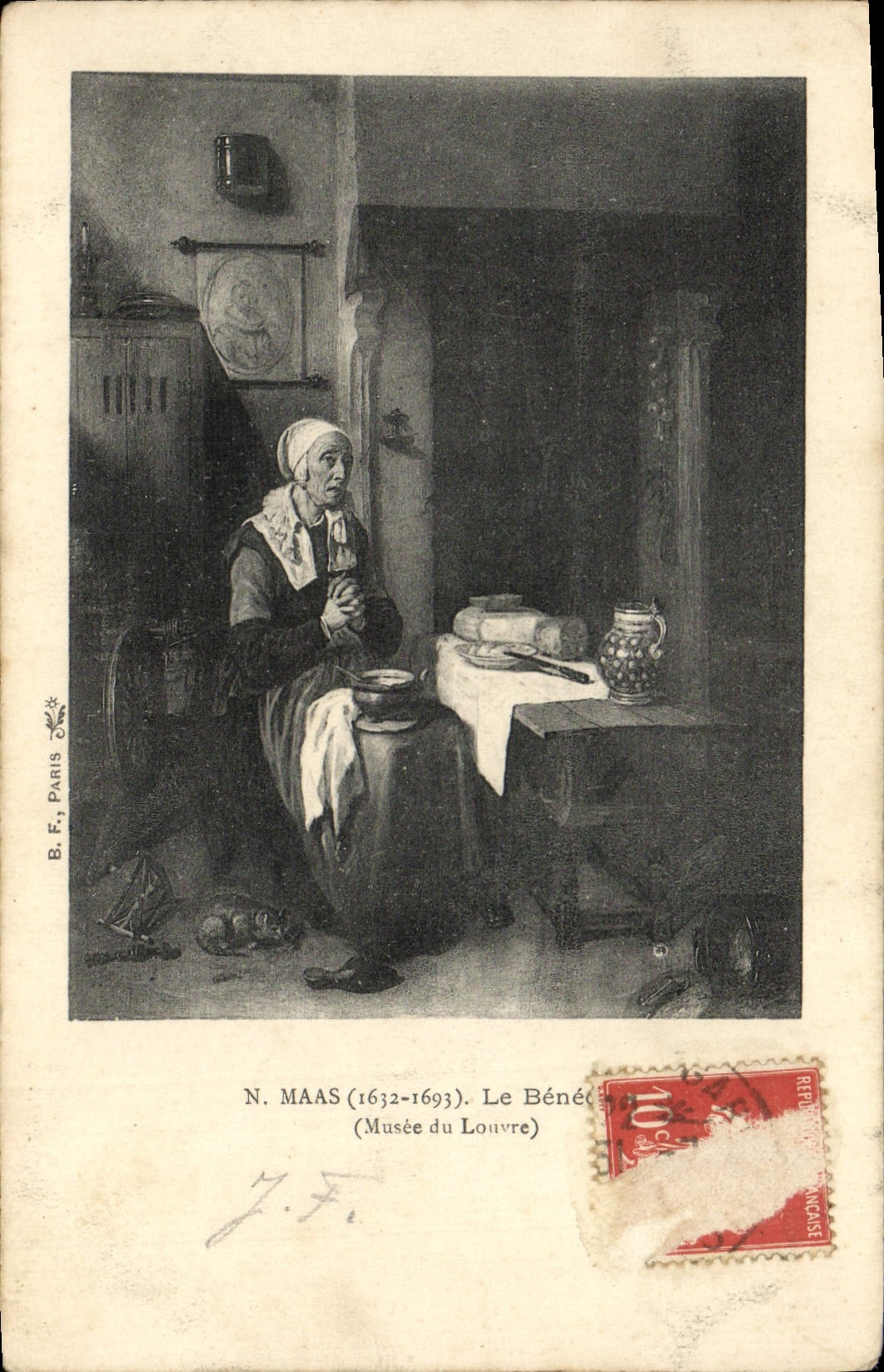 VINTAGE POSTCARD NR Farmhouse Museum of Louvre