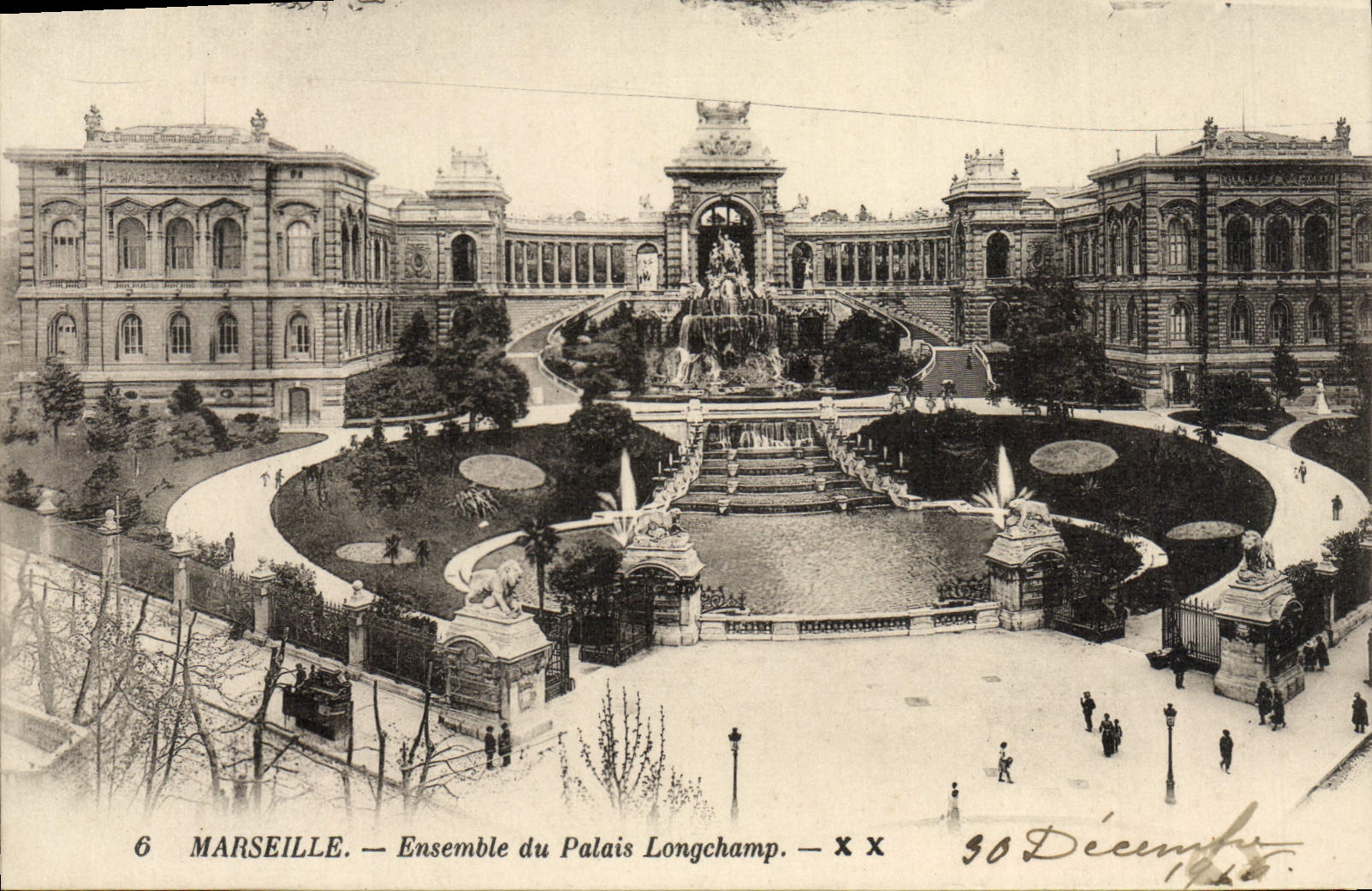 CPA Marseille Ensemble Du Palais Longchamp