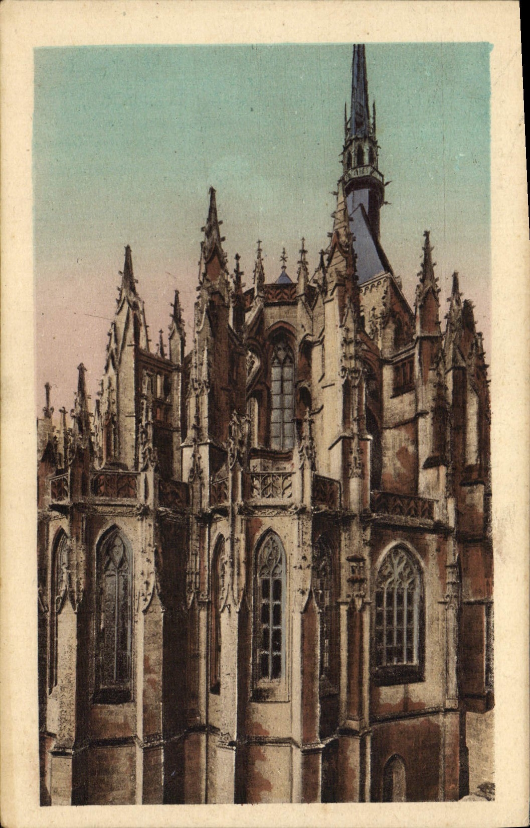 CPA Mont St Michel Abbaye Abside De l'Eglise