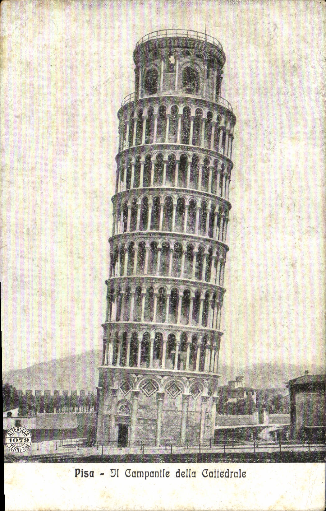 VINTAGE POSTCARD Rammed Bell-tower Della Cattedrale