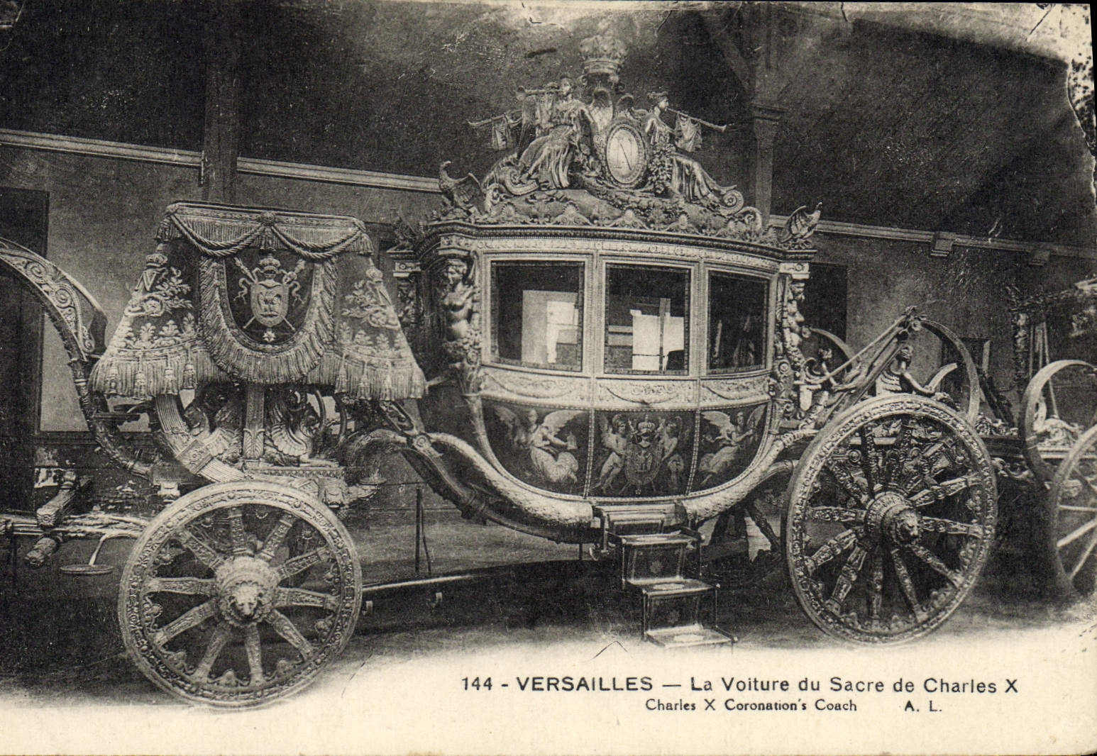 CPA Versailles La Voiture Du Sacre De Charles X