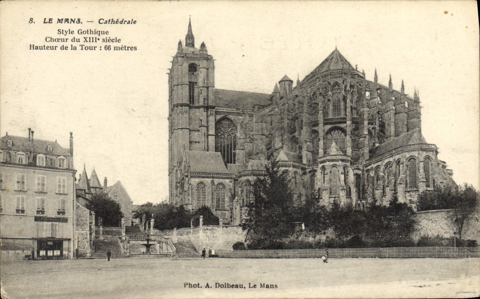 CPA Le Mans Cathedrale Style Gothique Choeur