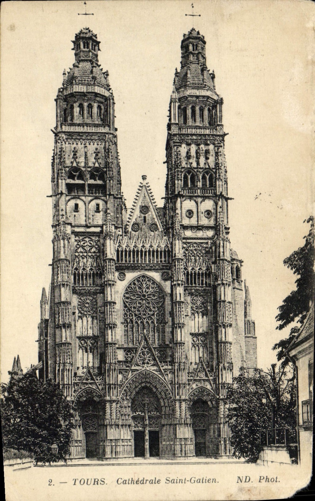 CPA Tours Cathedrale Saint Gatien