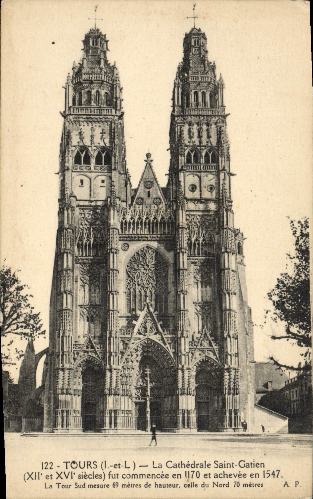CPA Tours La Cathedrale Saint Gatien