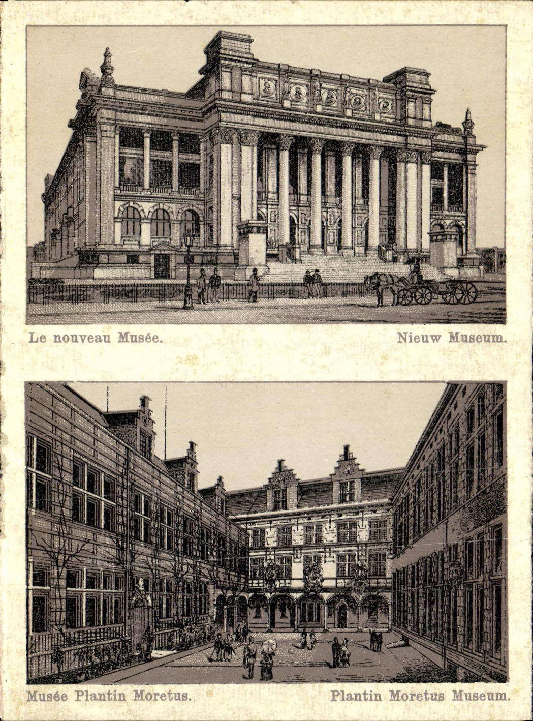 POSTAL de la VENDIMIA el nuevo museo de Nieuw Amberes del museo