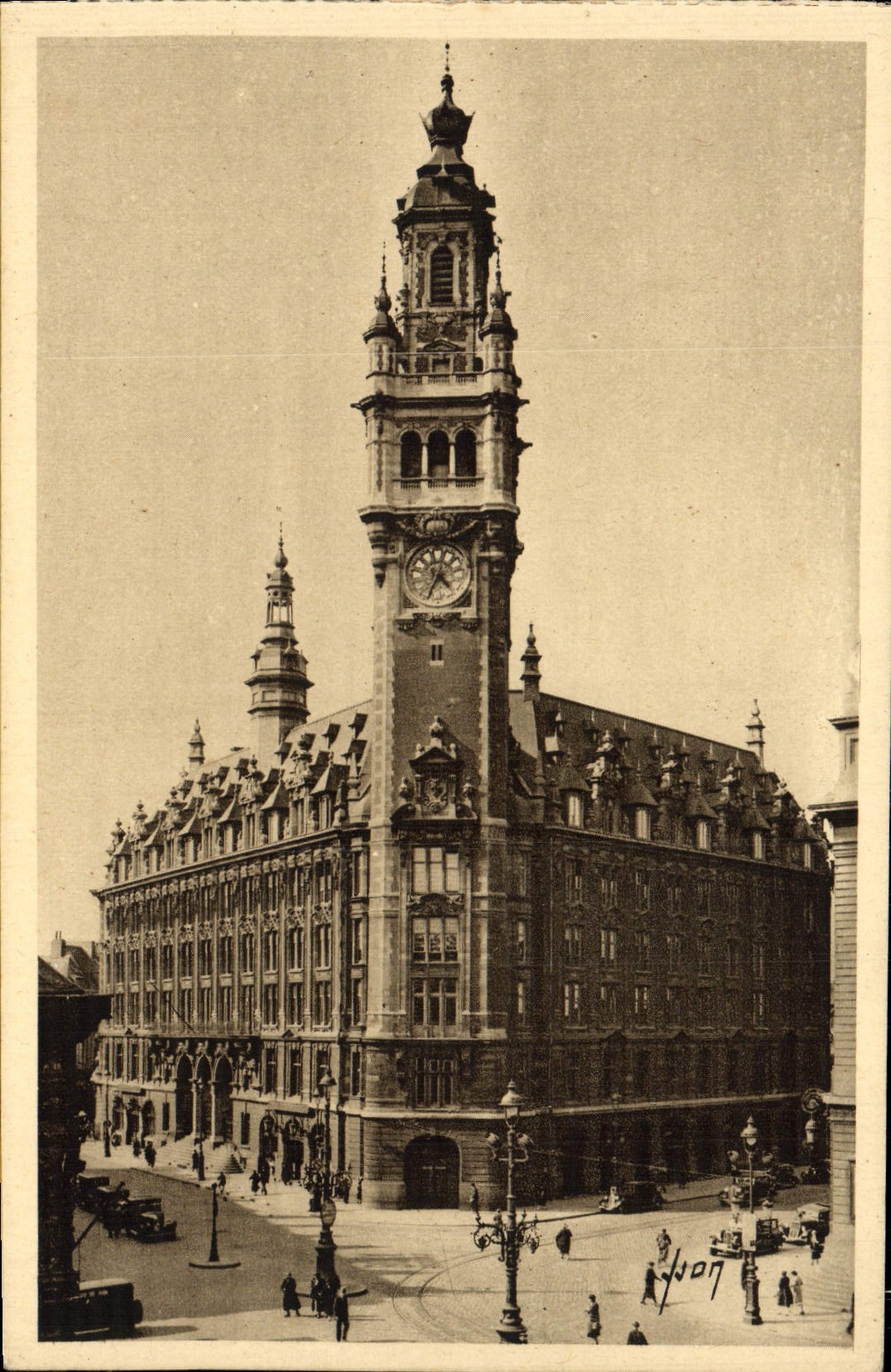 POSTAL Lille de la VENDIMIA la nueva bolsa de acción