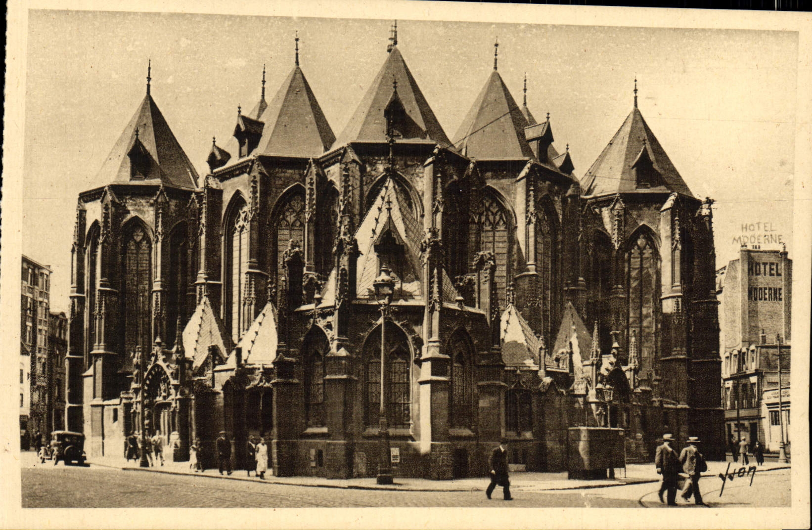 CPA Lille Abside De l'Eglise St Maurice