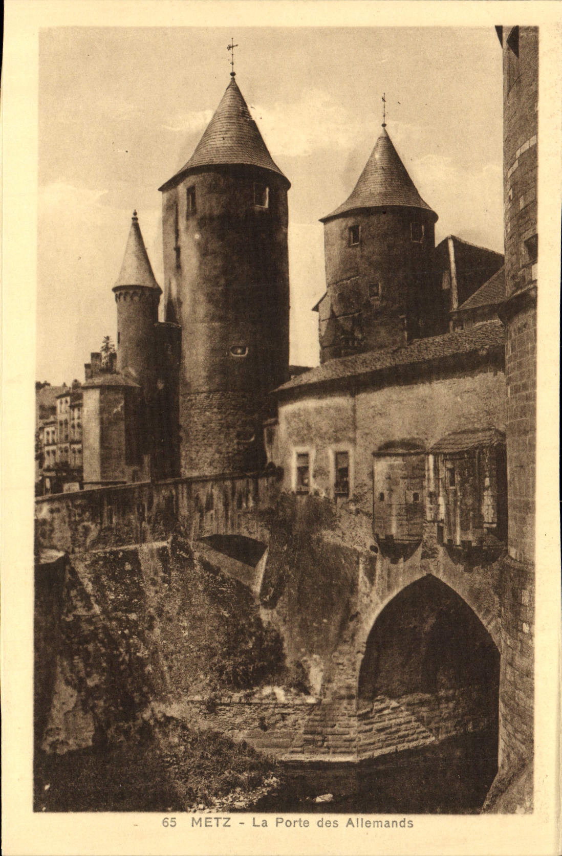 CPA Metz La Porte Des Allemands