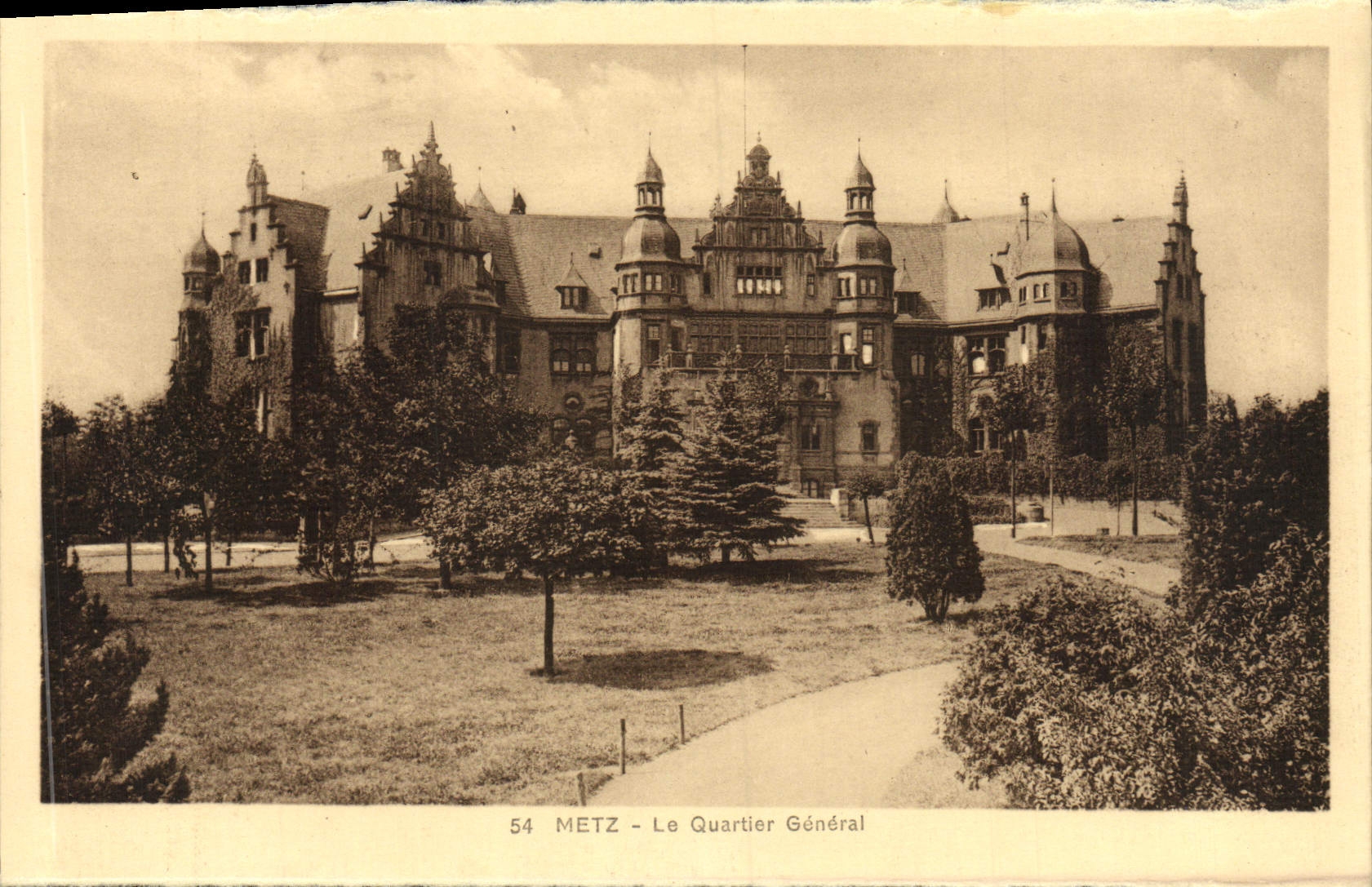 POSTAL Metz de la VENDIMIA la jefatura general