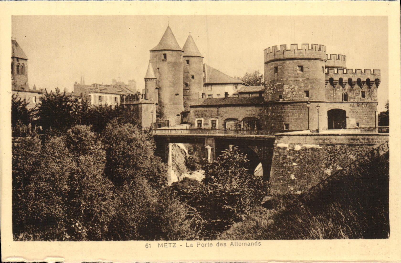 CPA Metz La Porte Des Allemands