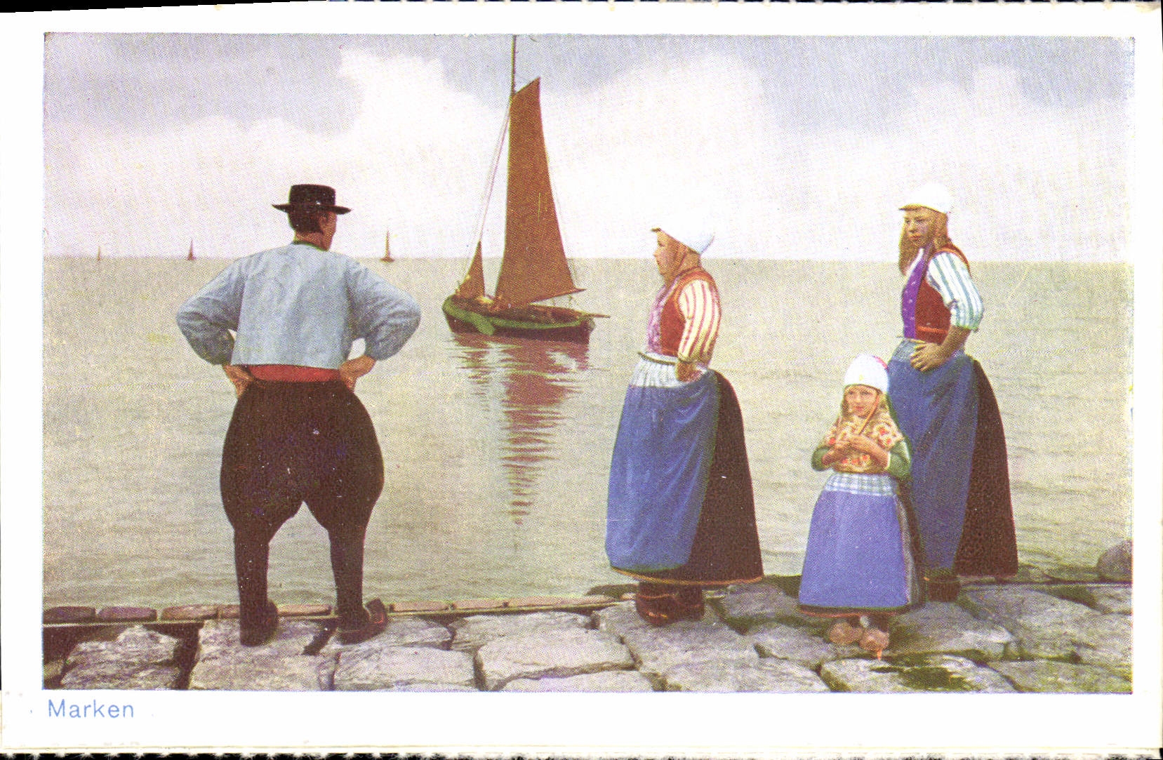 CPA Marken Femmes Folklore