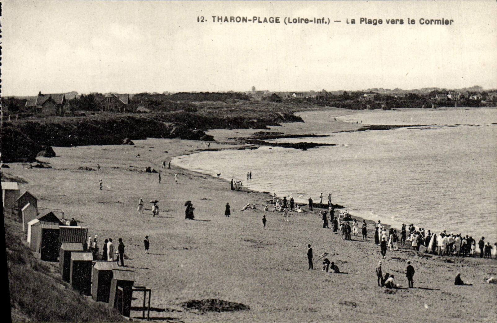 Playa de Tharon de la POSTAL de la VENDIMIA la playa hacia Cormier