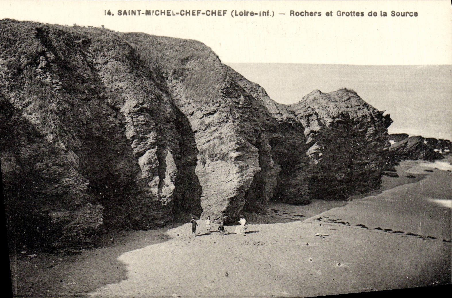 VINTAGE POSTCARD Saint Michel Chief Rocks Chief And Caves Of the Source