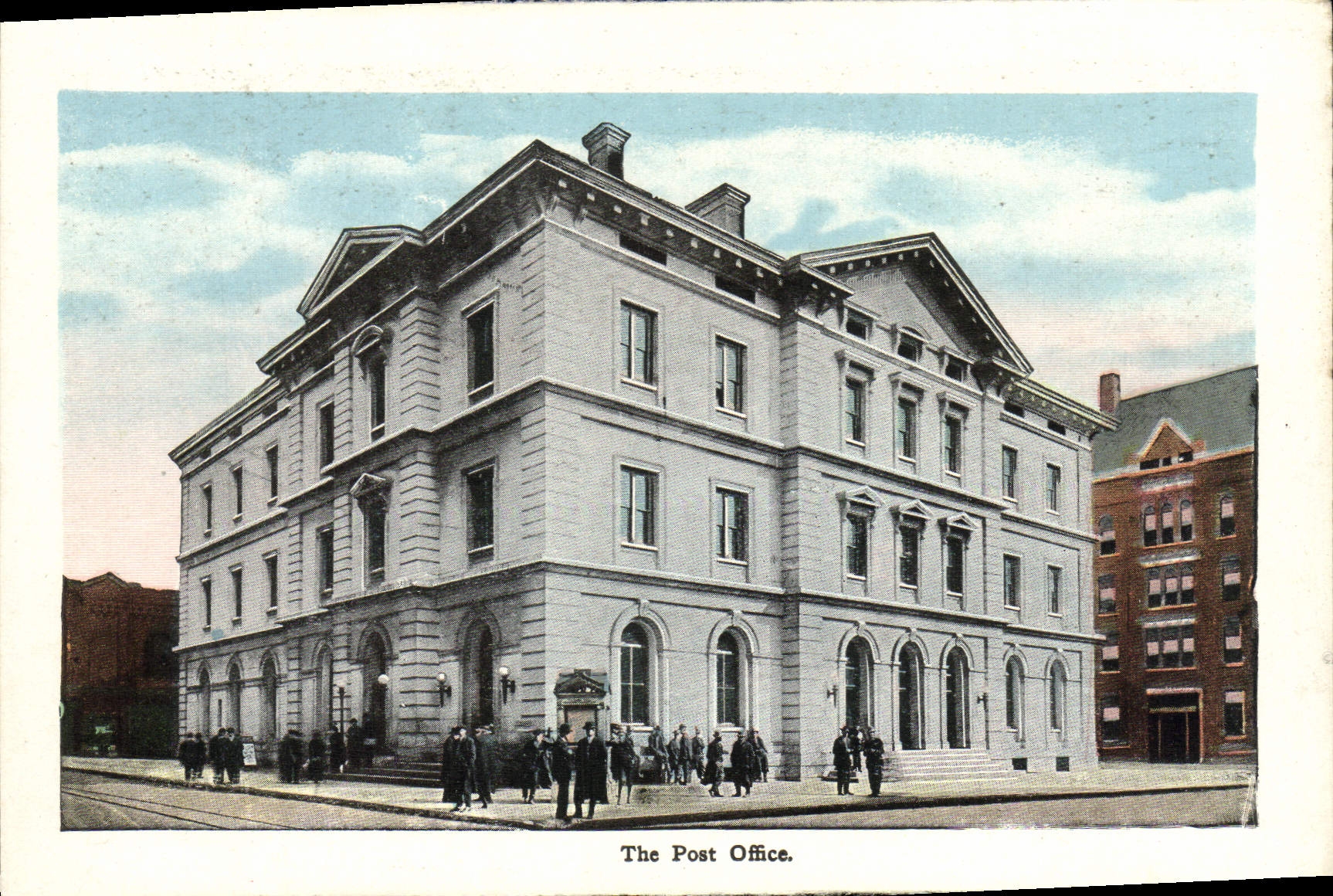 VINTAGE POSTCARD The Post Office Residence off Collar L D Tyson Melrose Ave