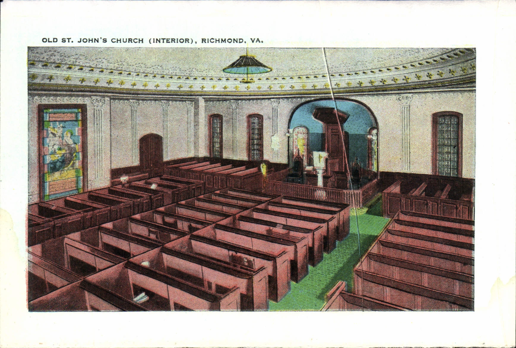 VINTAGE POSTCARD Old St John' S Church Richmond Goes Monument church