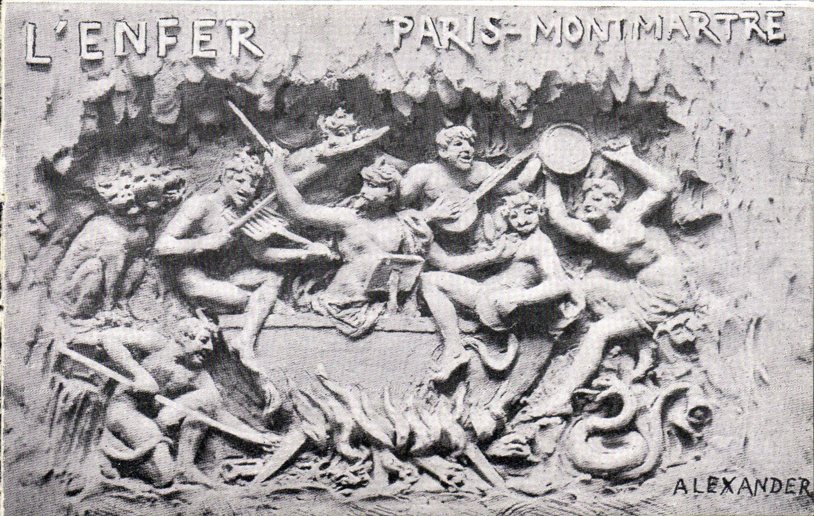 CPA L'Enfer Paris Montmartre