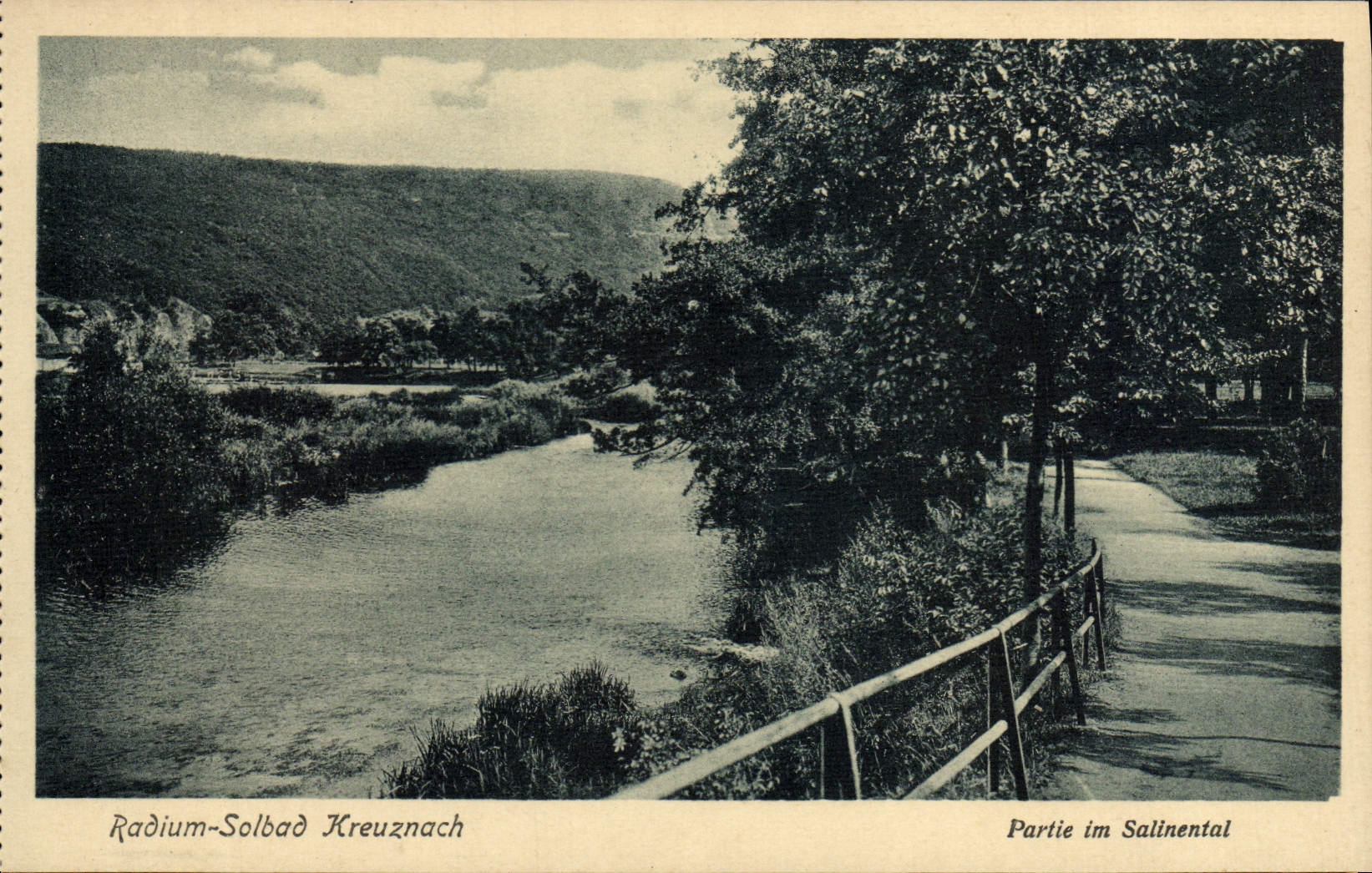 CPA Radium Solbad Kreuznach Partie Im Salinental