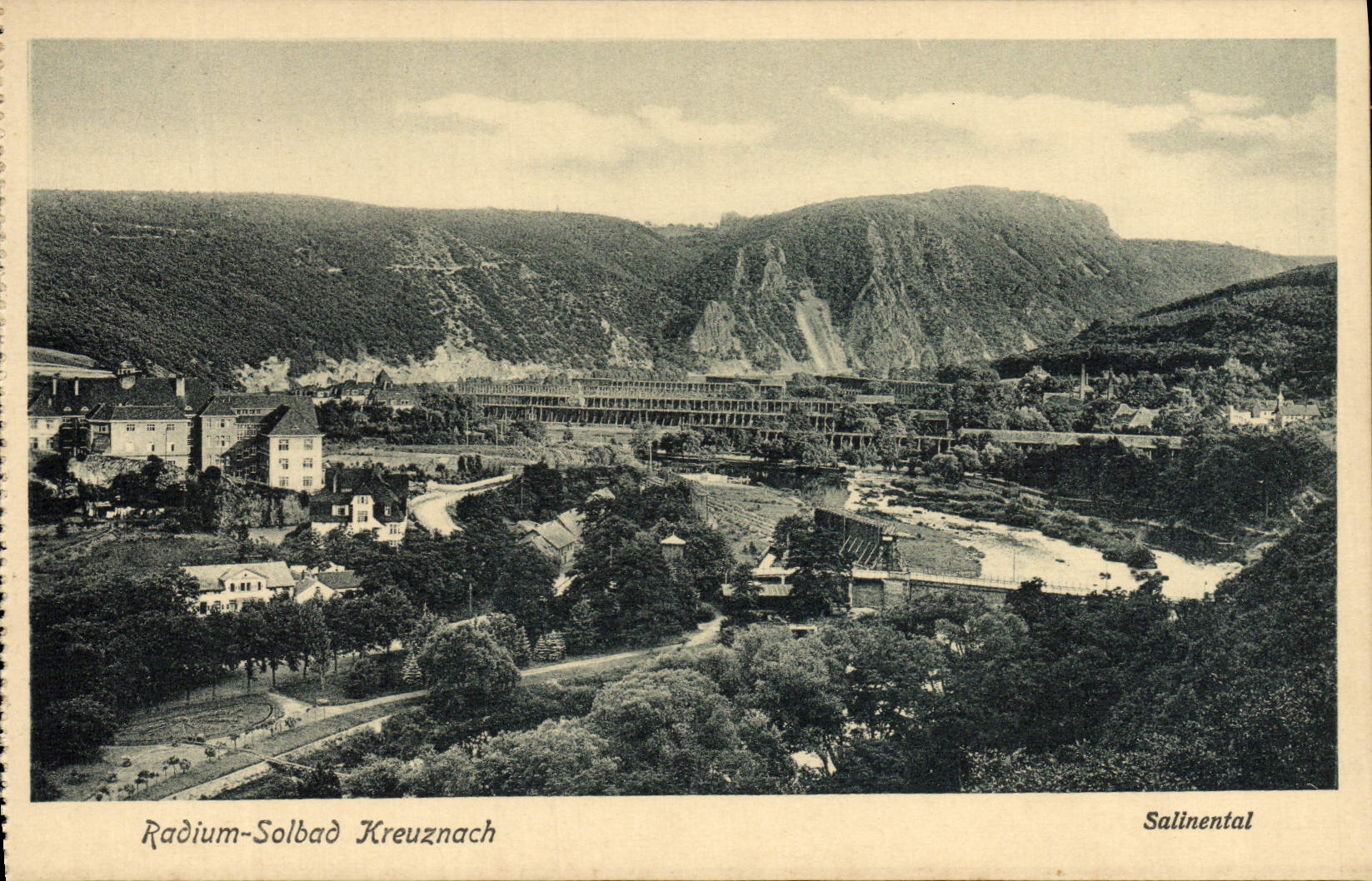 VINTAGE POSTCARD Radium Solbad Kreuznach Salinental