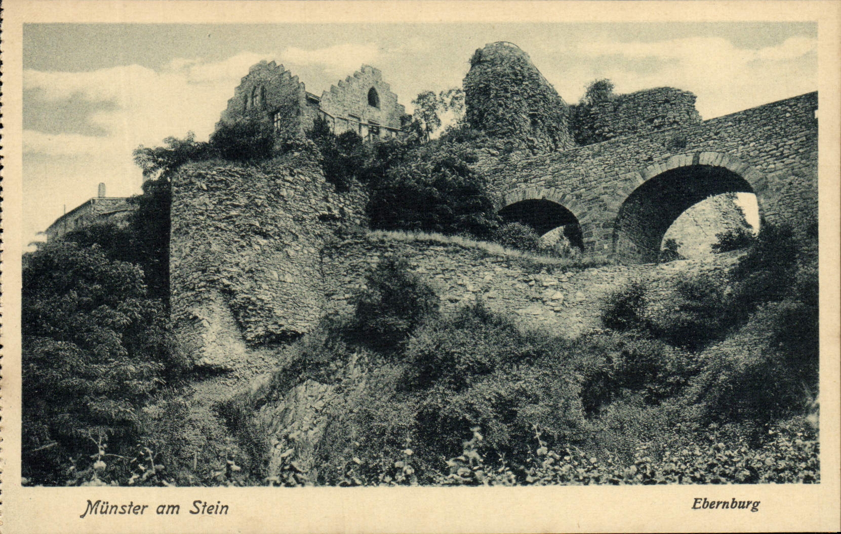 VINTAGE POSTCARD Munster Am Stein Ebernburg