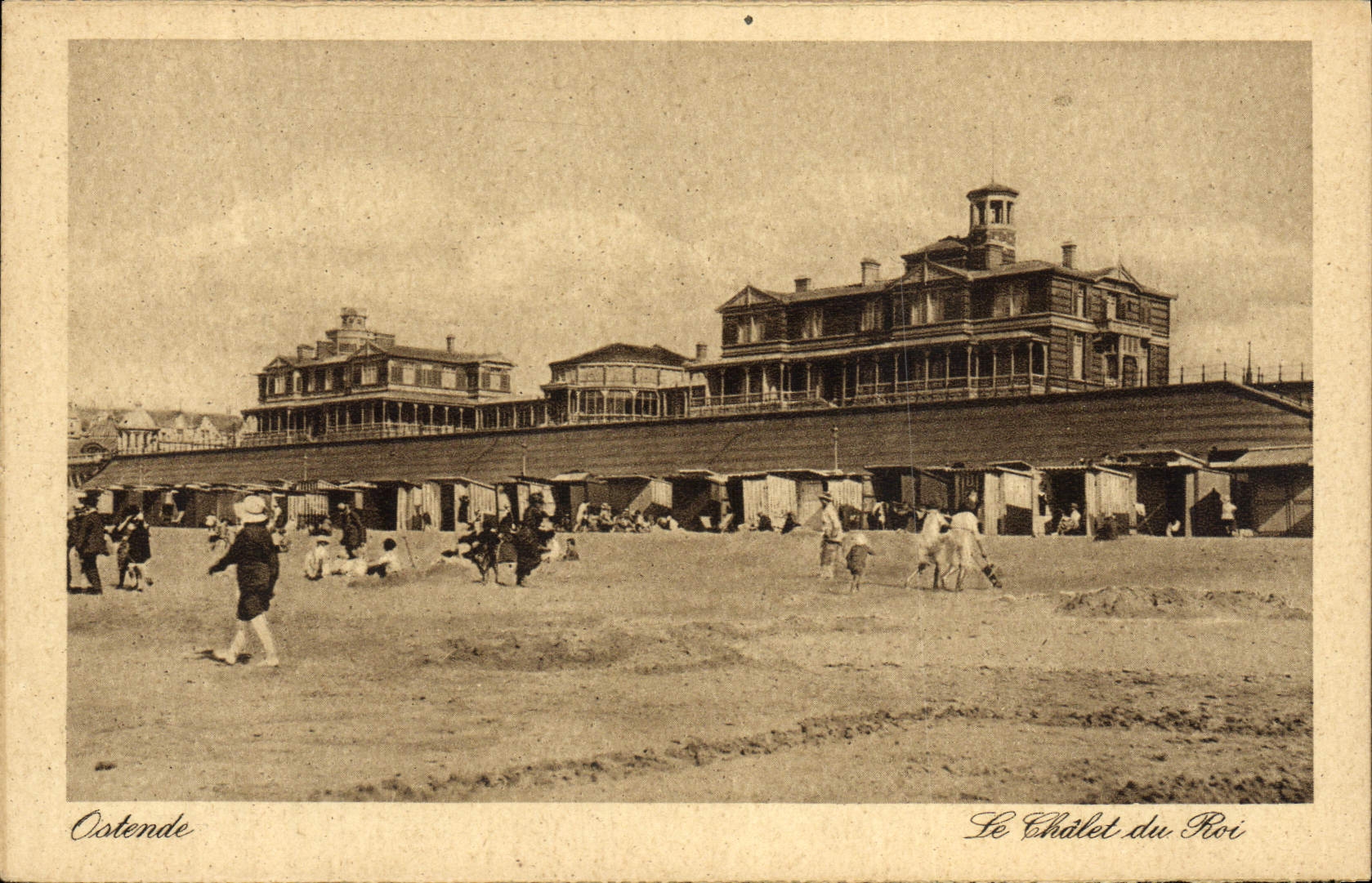 VINTAGE POSTCARD Ostend the country cottage of the king
