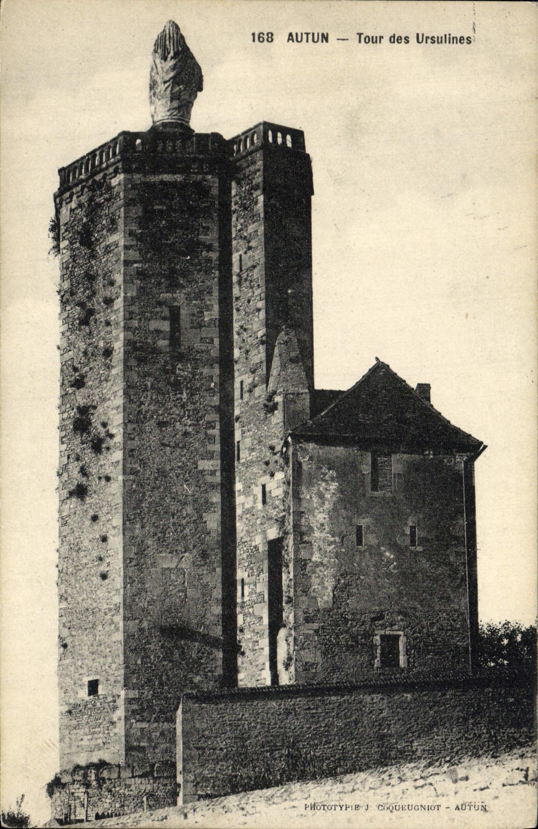 VINTAGE POSTCARD Autun Turn of the Ursulines