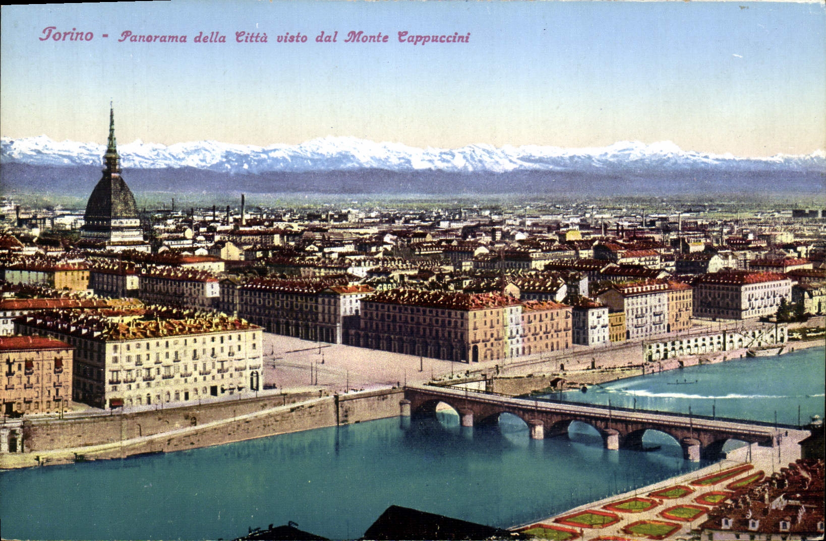 CPA Torino Panorama della Citta dal Monte Cappucini