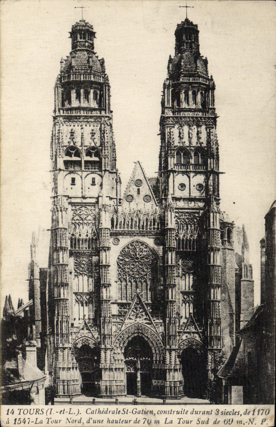 CPA Tours Cathedrale St Gatien