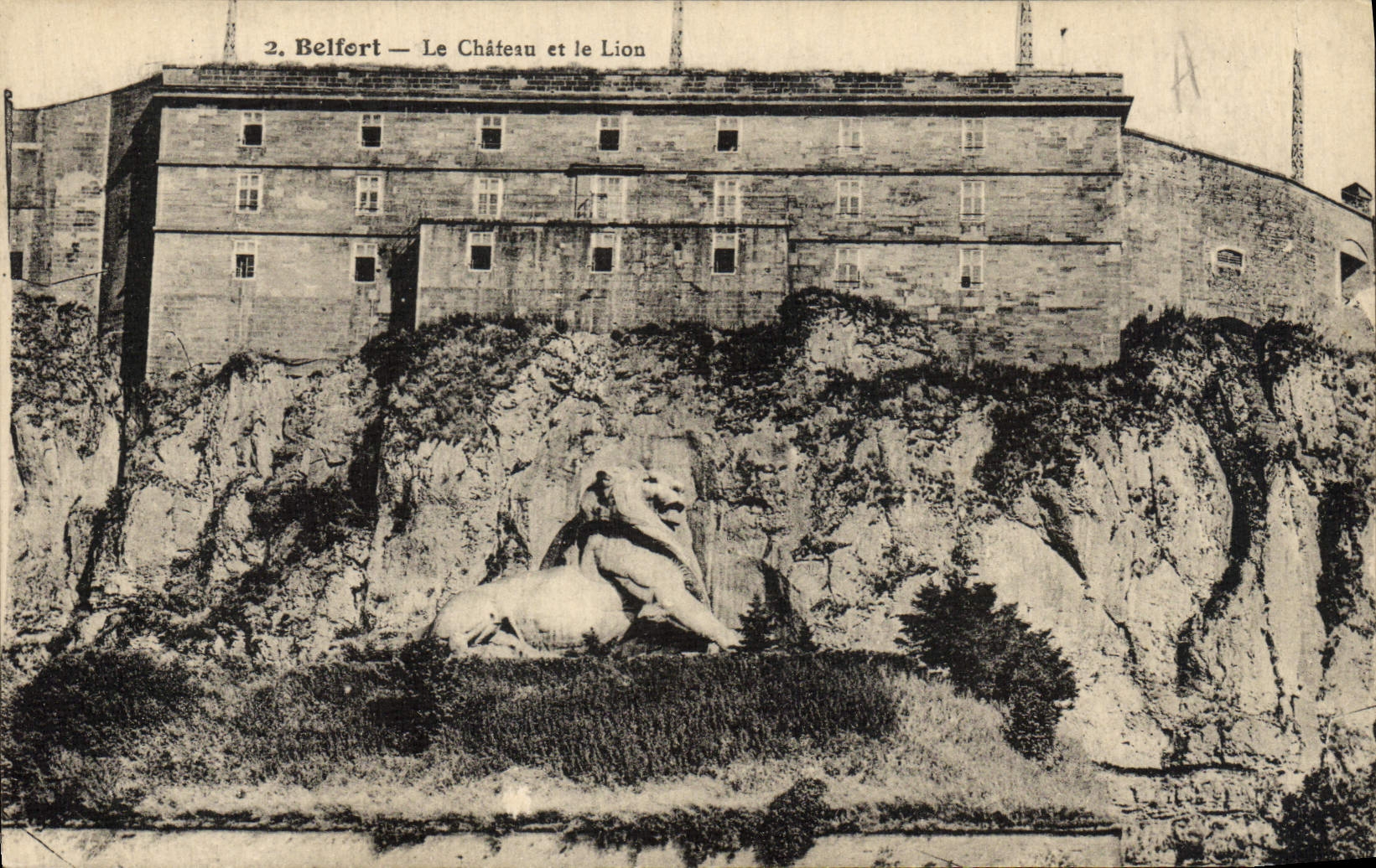 CPA Belfort Le Chateau et le Lion