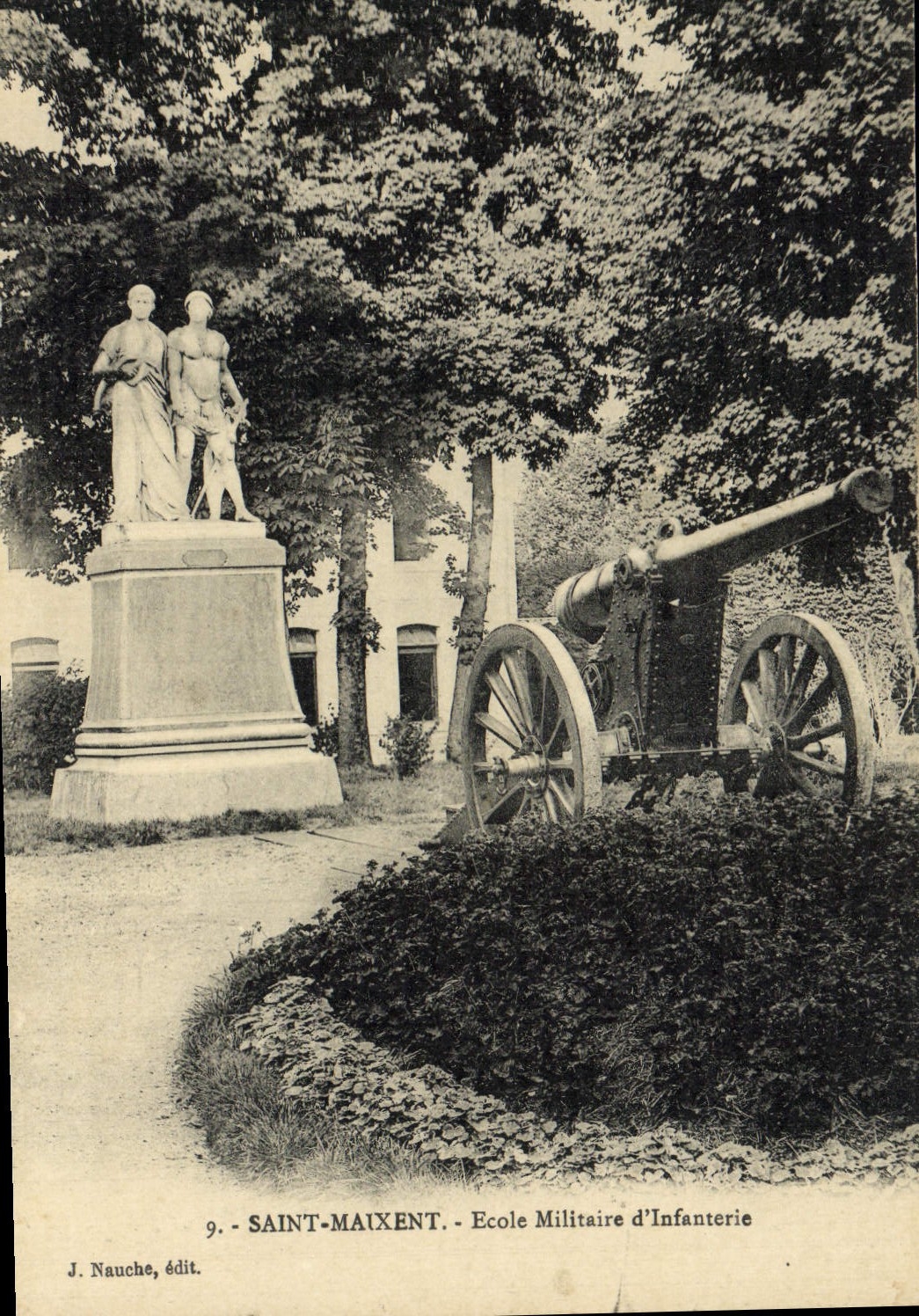 CPA Saint Maixent Ecole Militaire d'Infanterie Militaria Canon