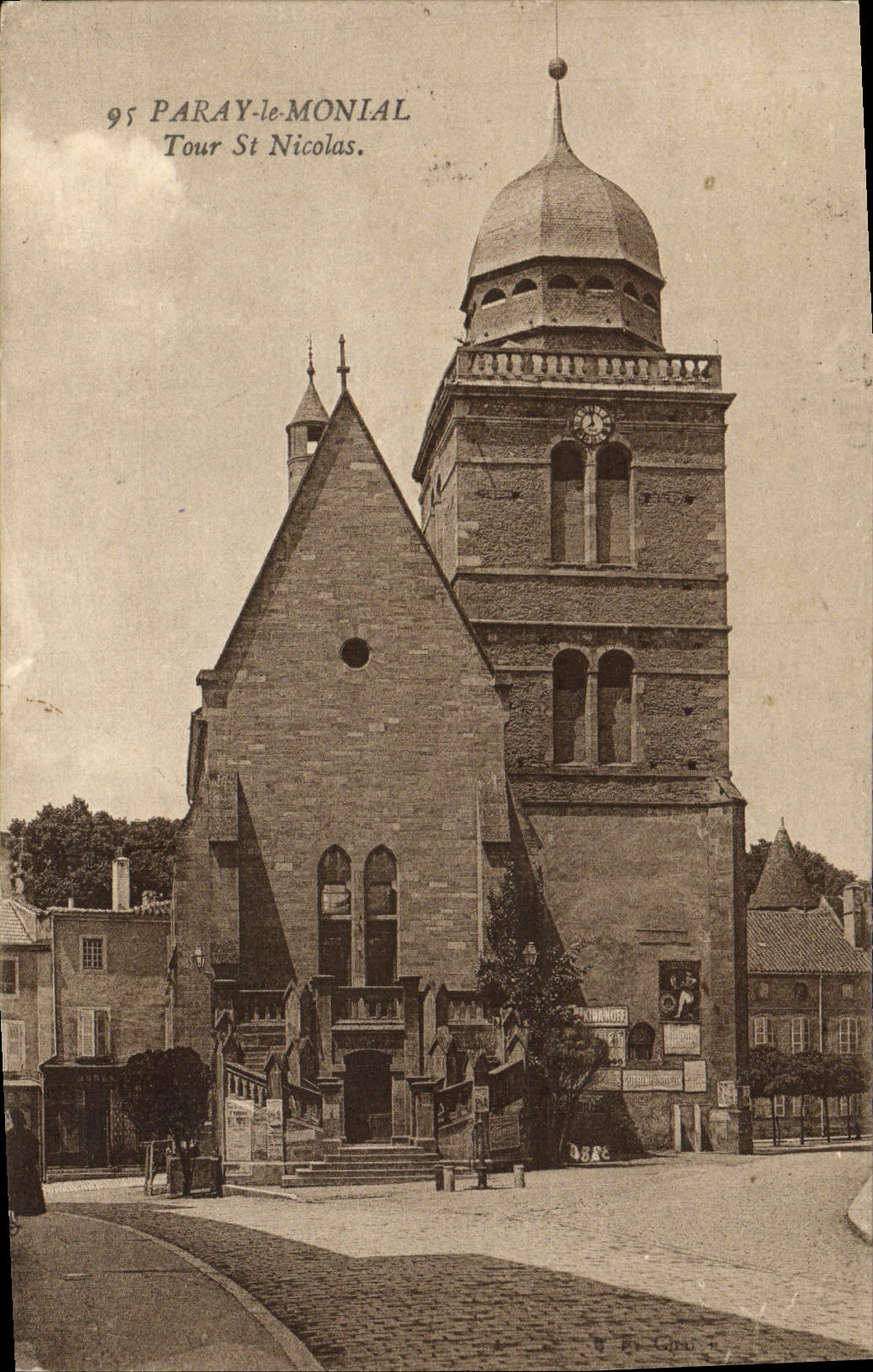 St Nicolás de la vuelta de Paray Monial de la POSTAL de la VENDIMIA