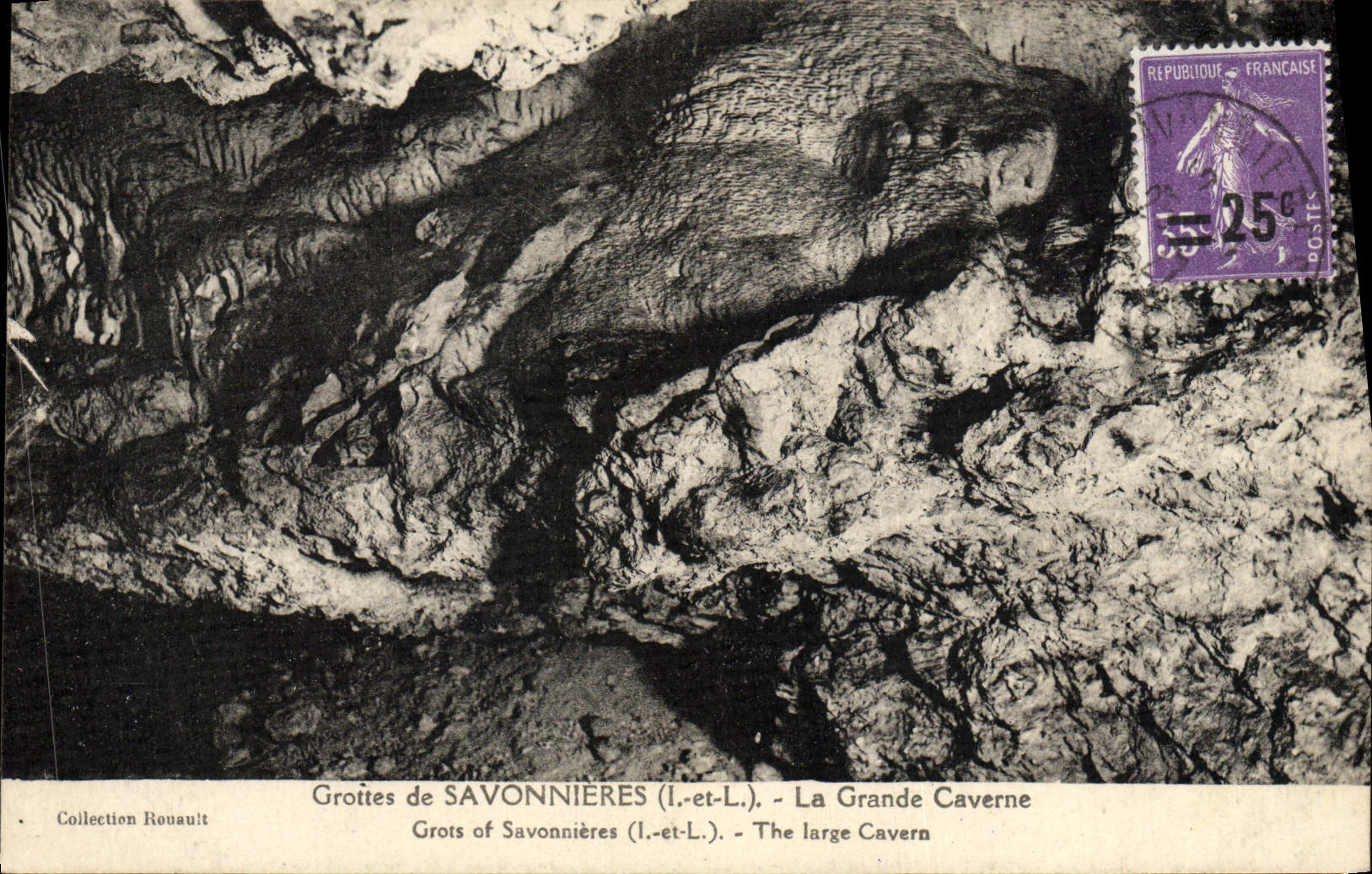 CPA Grottes de Savonnieres La Grande Caverne