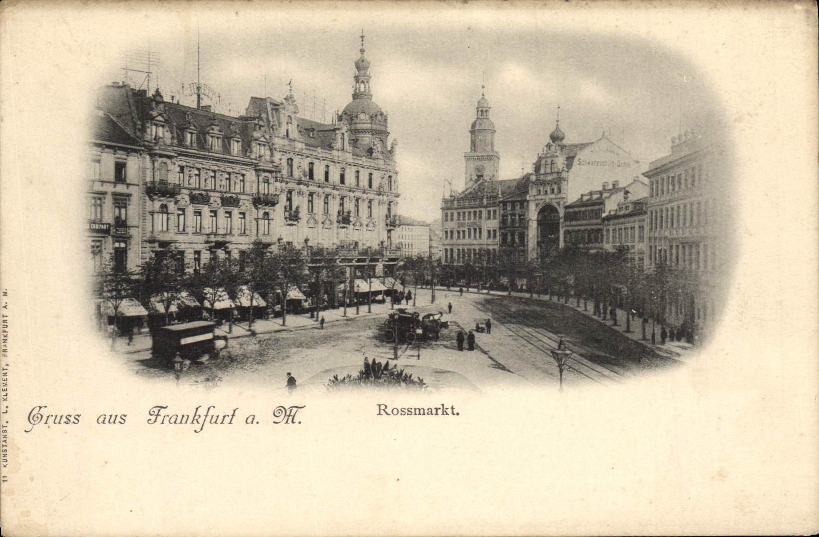 CPA Gruss aus Frankfurt am M Rossmarket