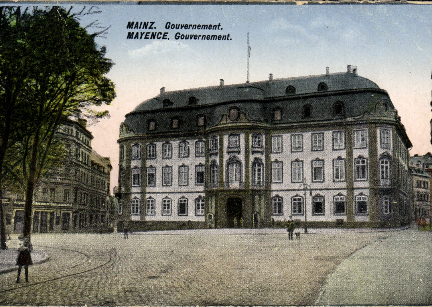 VINTAGE POSTCARD Mainz Government