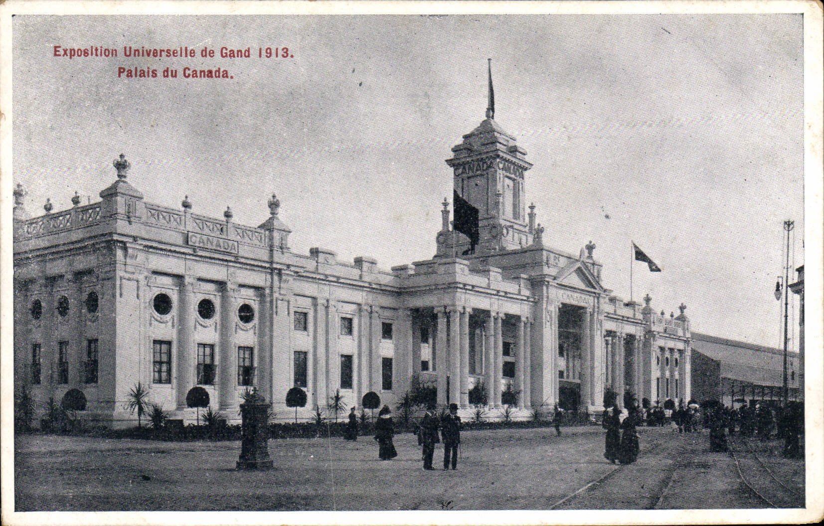 VINTAGE POSTCARD World Fair of Ghent 1913 Palates of Canada