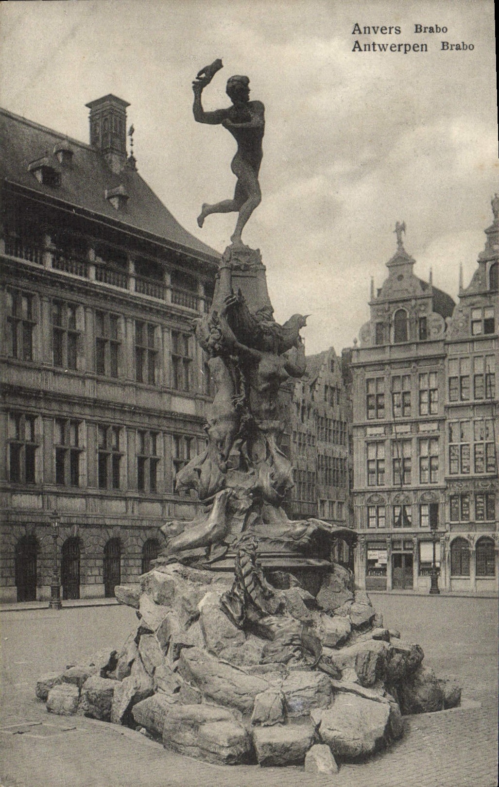 POSTAL Amberes Brabo de la VENDIMIA