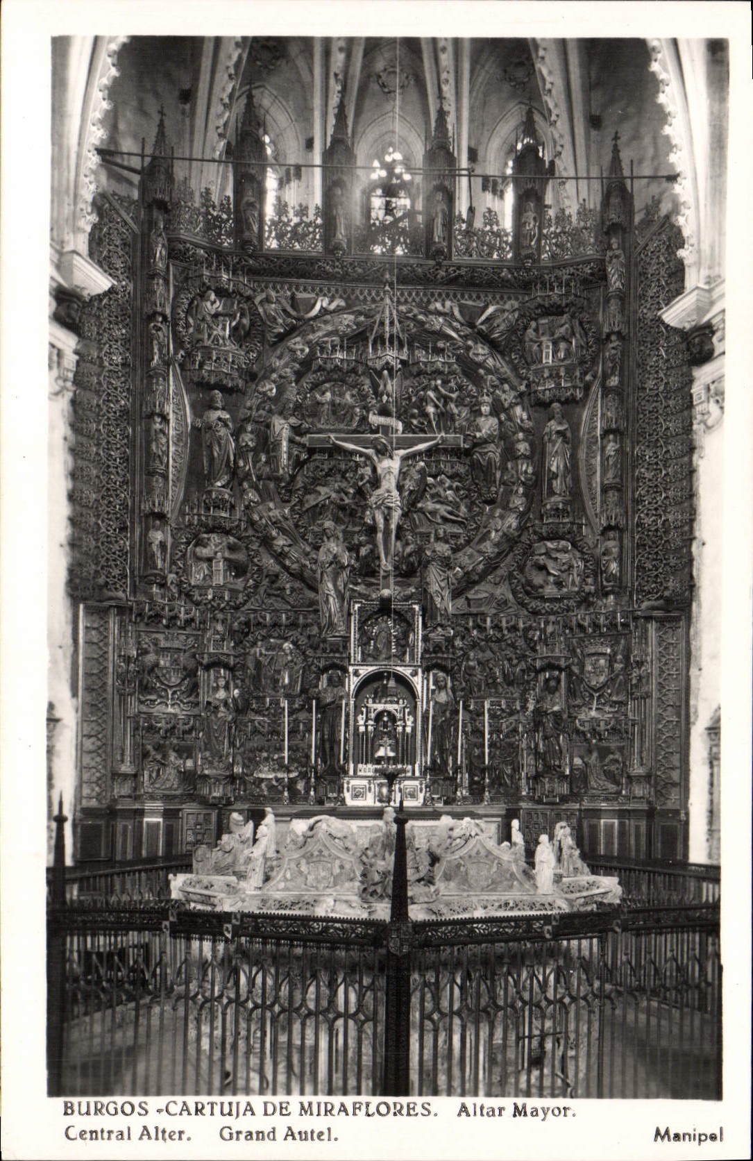 CPA Burgos Cartuja de Miraflores Altar Mayor