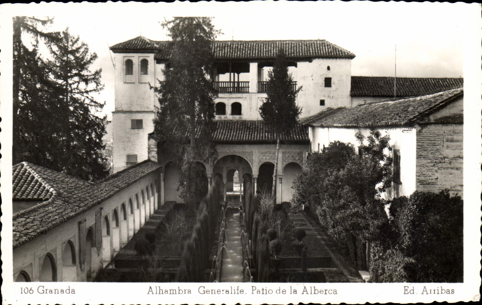 CPA Granada Alhambra Generalife Patio de la Alberca