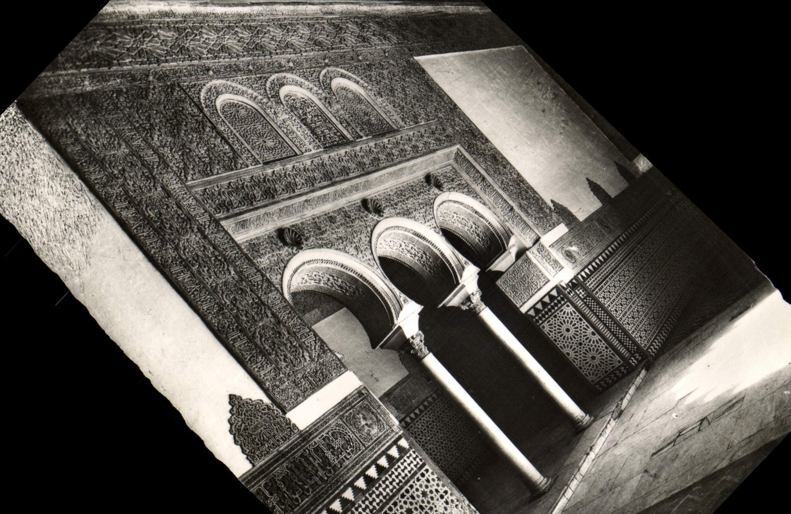 CPM Sevilla Reales Alcazares Dormitorio de los Reyes Mroos Detalle