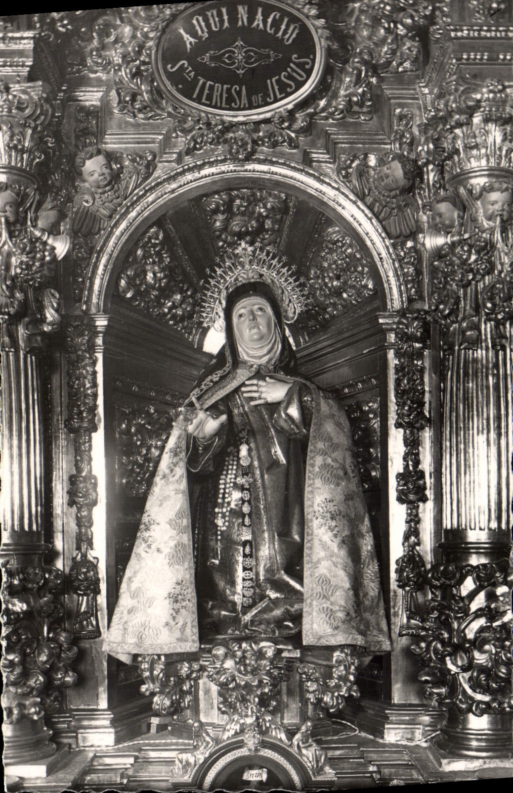 CPA Avila Iglesia de Santa Teresa Imagen de la Santa