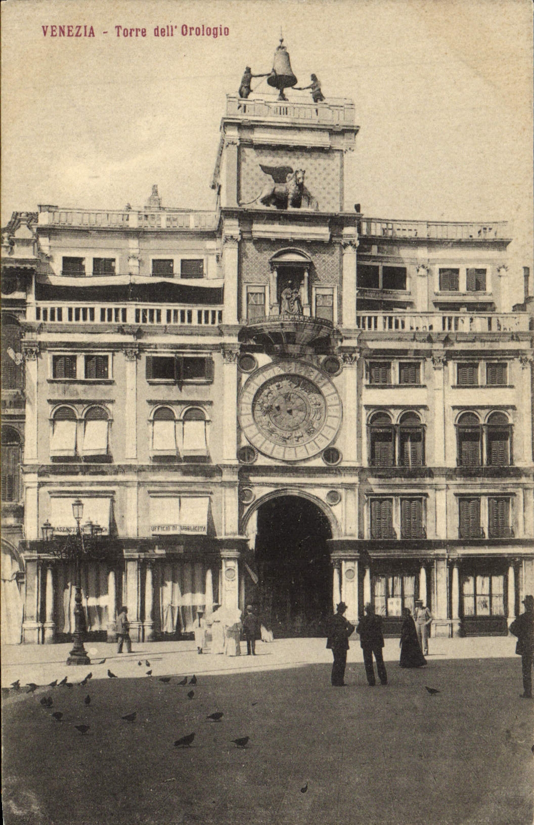 POSTAL Venezia Torre LED Orologio de la VENDIMIA
