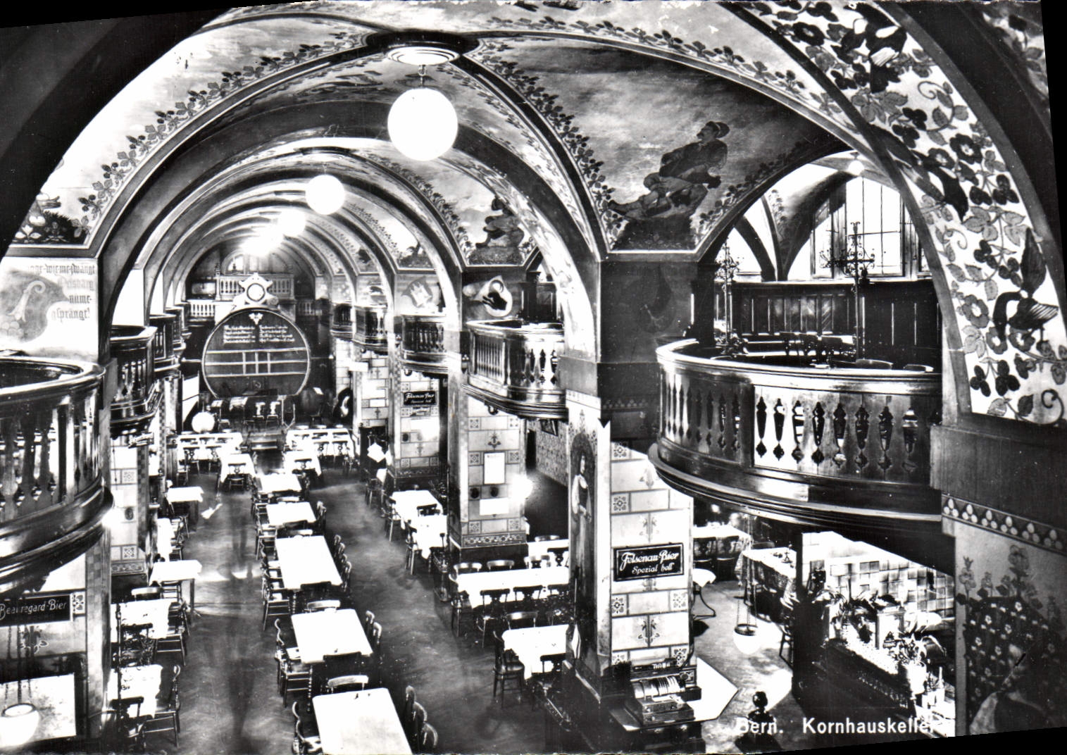 VINTAGE POSTCARD Bern Cellar off the granary