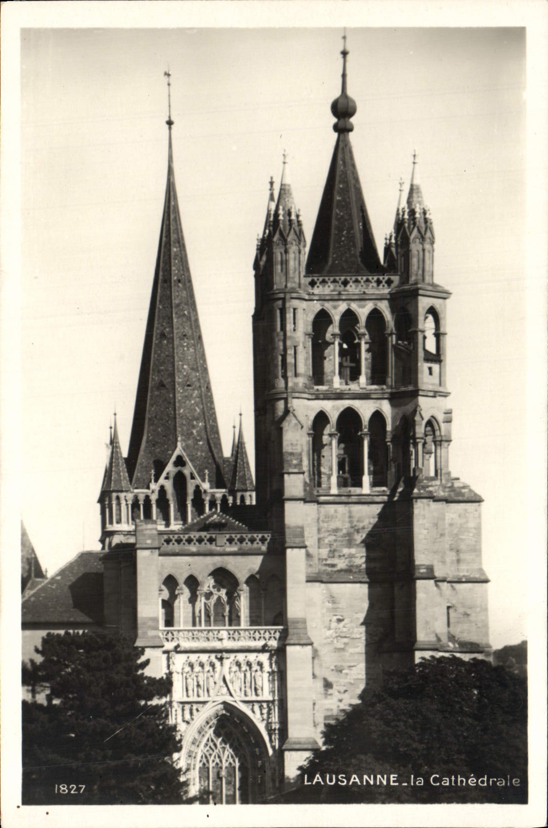 MODERN CARD Lausanne the Cathedral