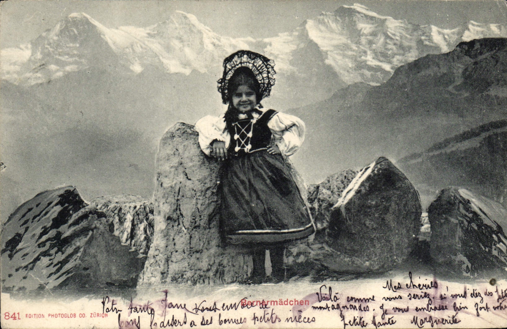 CPA Bernermadchen Enfant Folklore