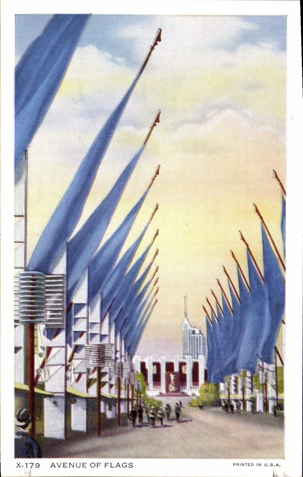 VINTAGE POSTCARD Which occurred Off Flags