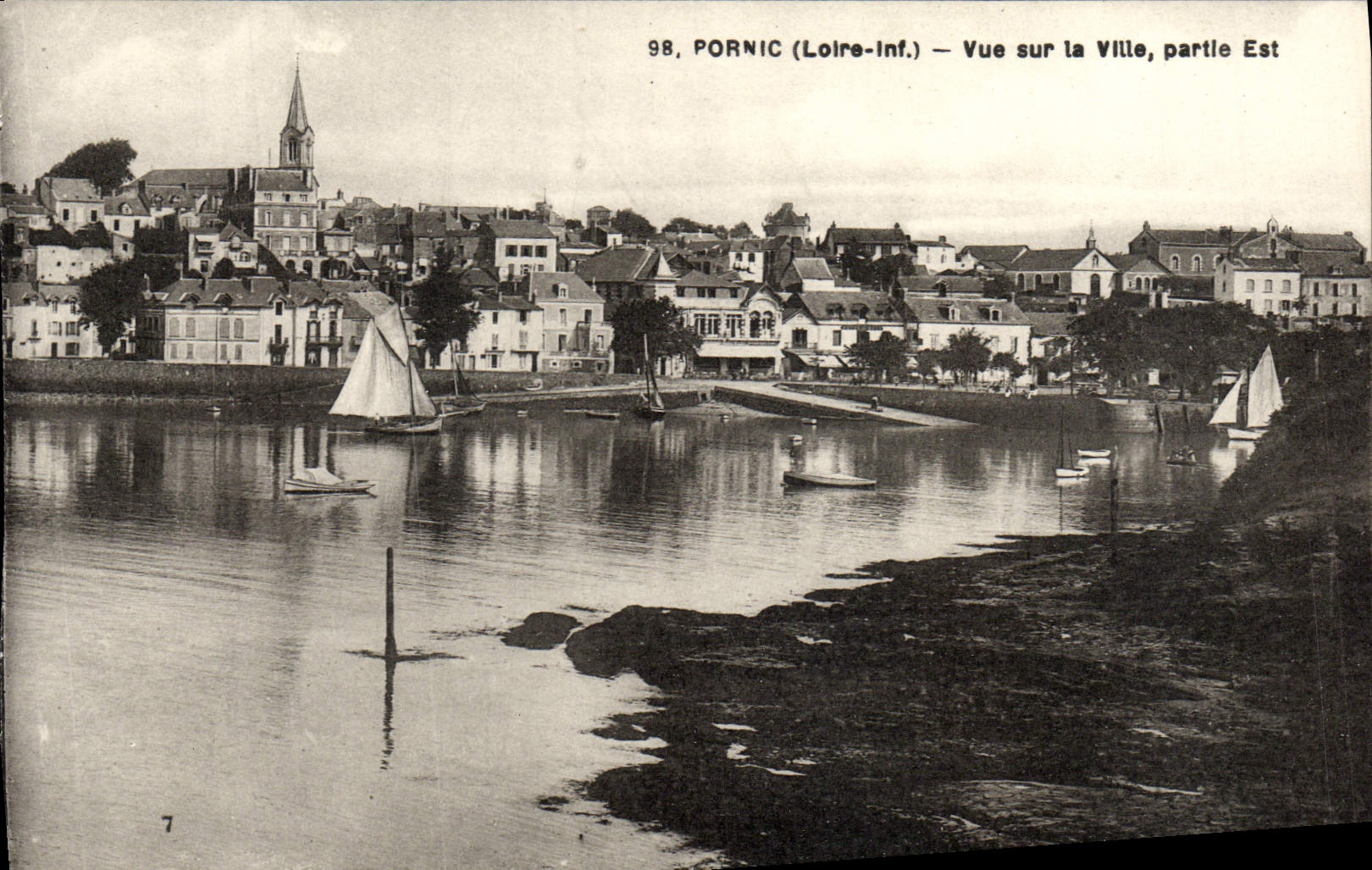 CPA Pornic Vue Sur La Ville Partie Est