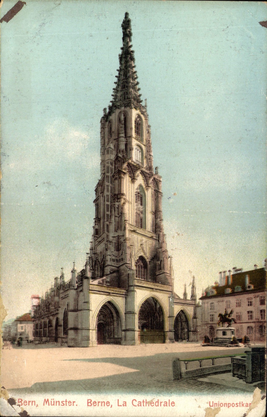 CPA Bern Munster Berne La Cathedrale