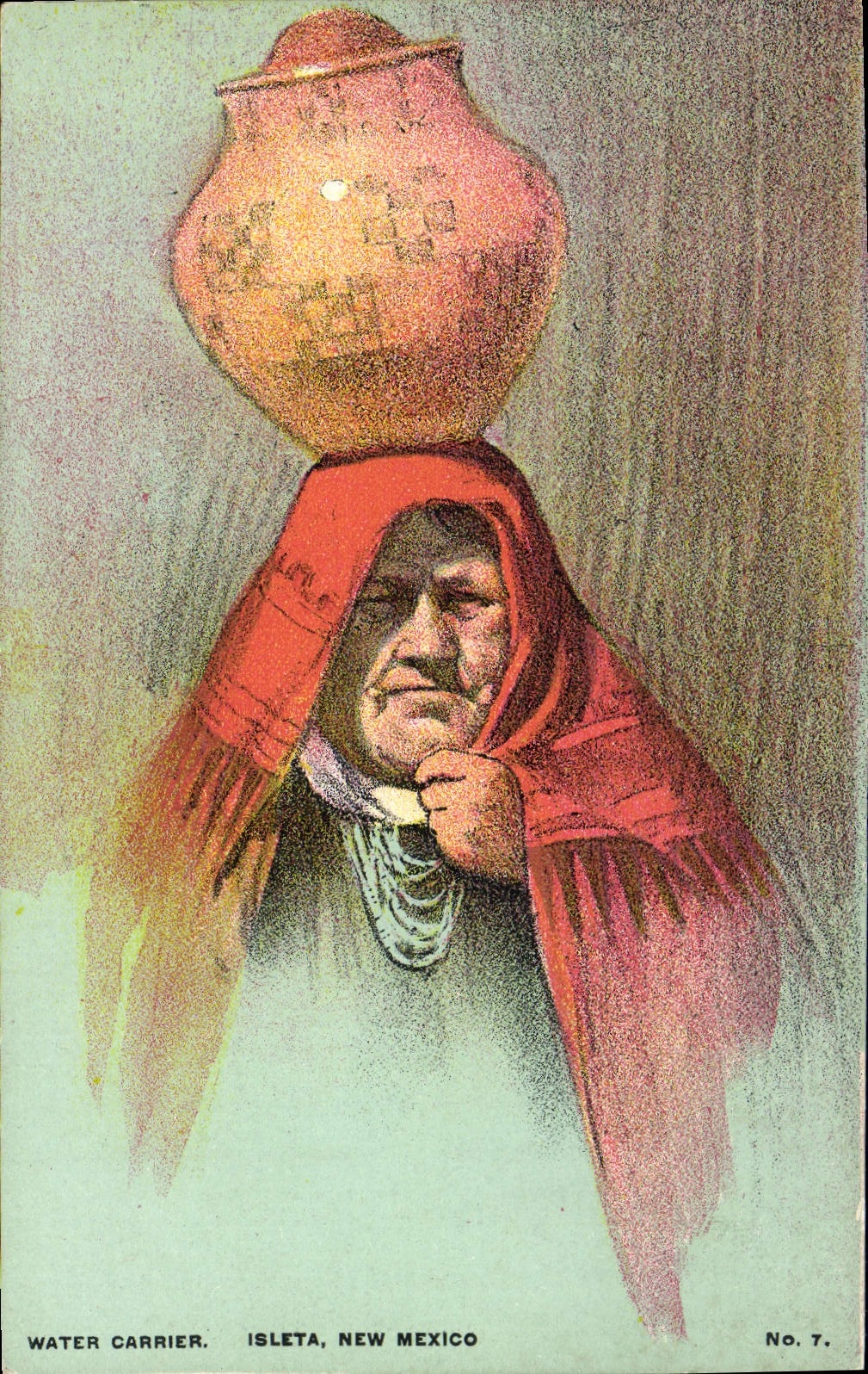 CPA Water Carrier Isleta New Mexico Folklore