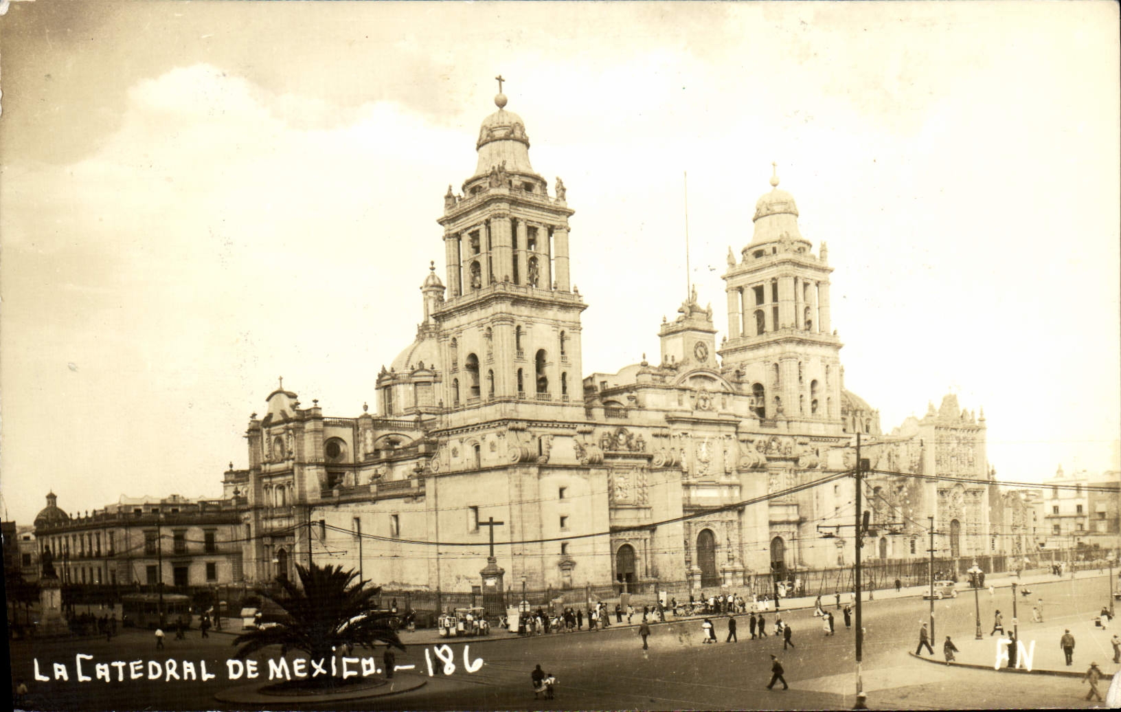 CPA La Catedral De Mexico