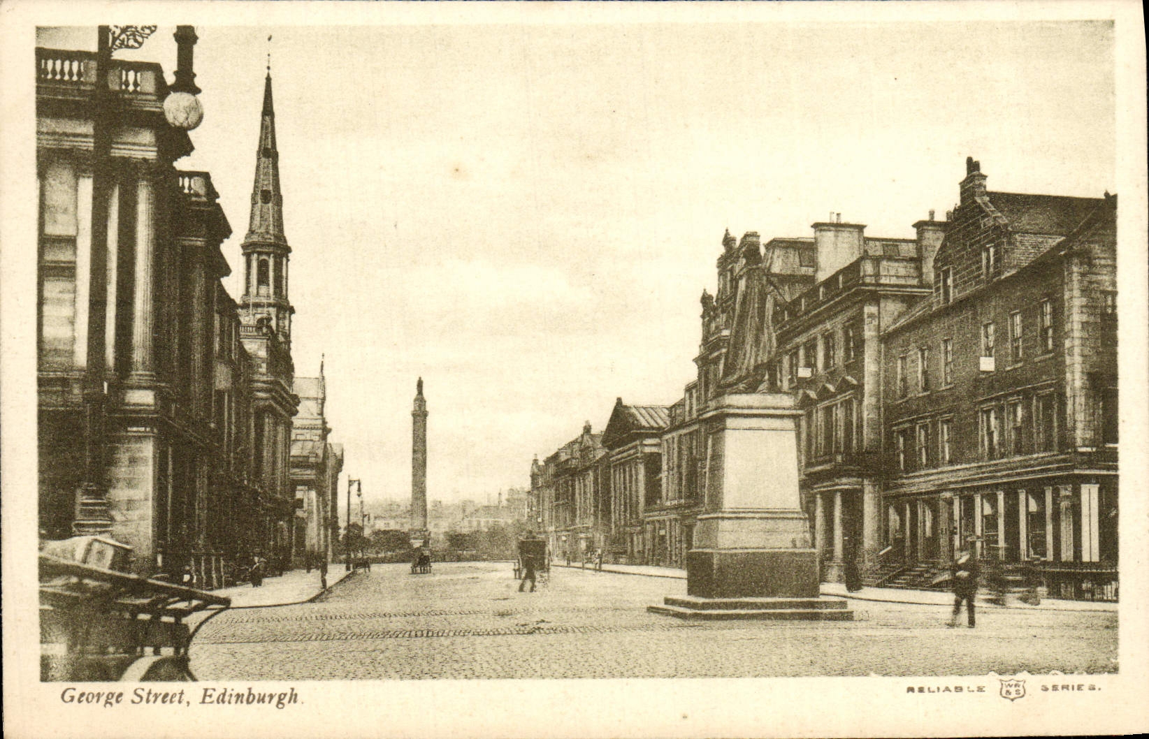 VINTAGE POSTCARD George Street Edinburgh
