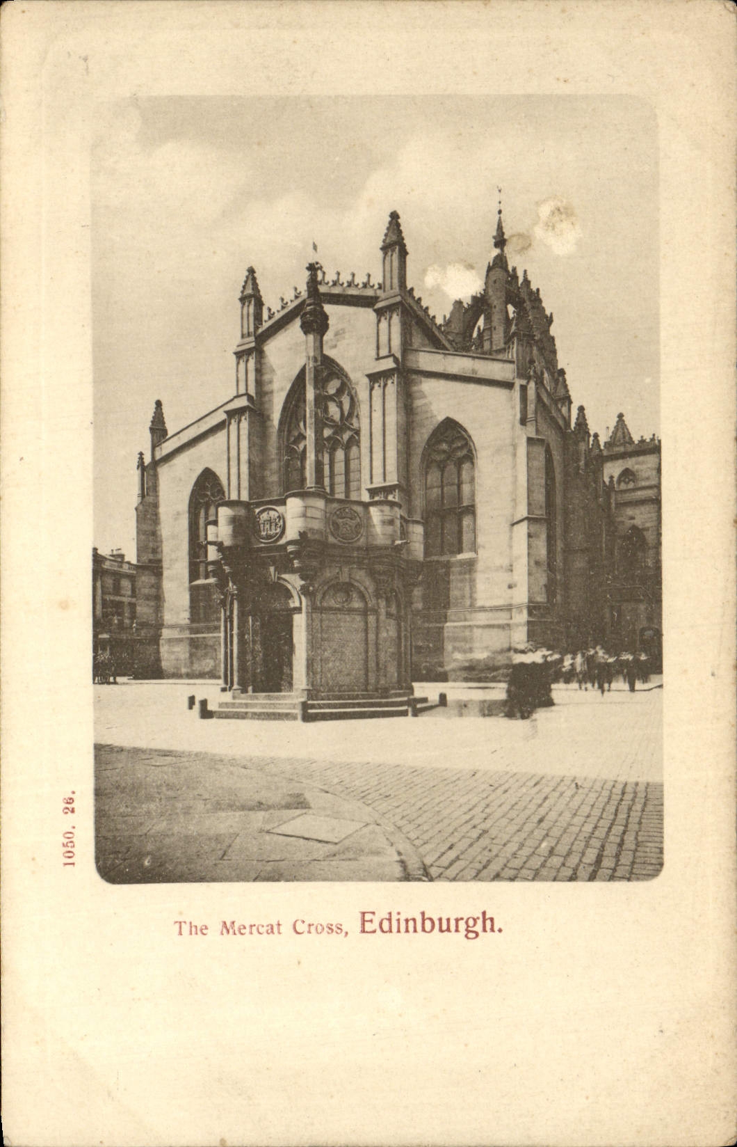 VINTAGE POSTCARD The Mercat Edinburgh Cross-country race